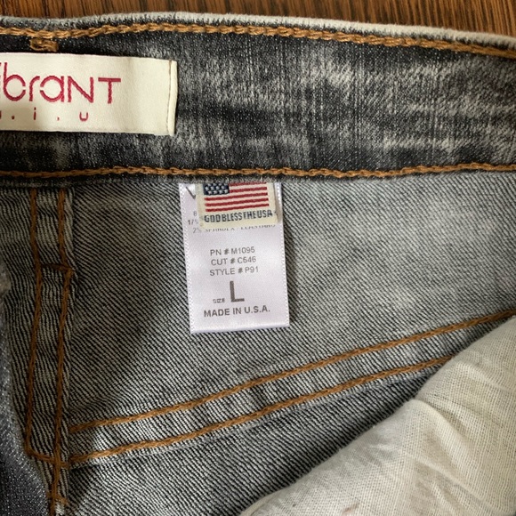 High waisted distressed short shorts size Large - Picture 3 of 3